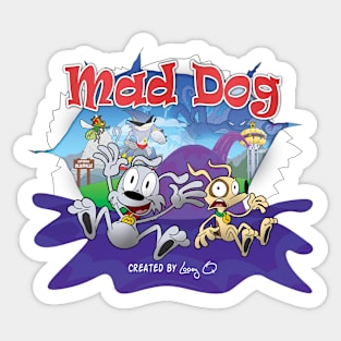 Mad Dog Comic Graphic Tee Sticker